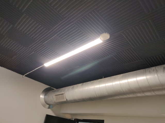 Acoustic Ceilings in All Office Spaces